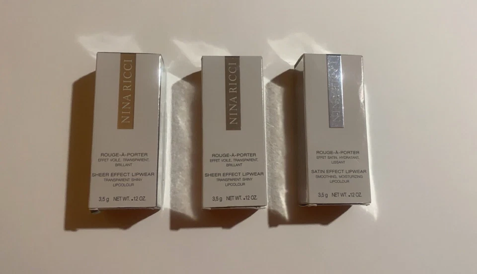 Lápiz labial efecto satinado Nina Ricci Rouge-A-Porter 3,5 g nuevo elige el tono Foto 1 de 1