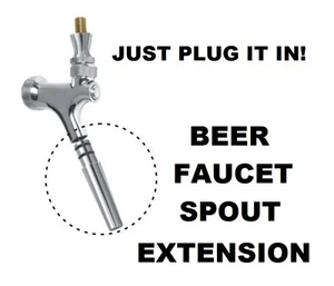 EXTENSIÓN DE PICO DE GRIFO DE CERVEZA ESTILO EURO PARA GRIFO DE CERVEZA ESTÁNDAR EE. UU. - SOLO ENCHUFA - Imagen 1 de 3