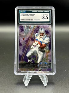 Emmitt Smith 1997 Metal Universe Dallas Cowboys CGC 8.5 - Picture 1 of 2