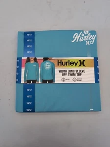 Hurley Youth Girl's Long Sleeve UPF 50+ Moisture Wicking Swim Top Sz 10/12 AM1 - Picture 1 of 4