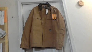 New Berne CH416BD Heavy Duty Fold Collar Work Jacket ( M-Rg ) Brown NWT - Picture 1 of 3