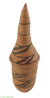 Tutsi Basket Lidded Rwanda Burundi 12 Inch African Art