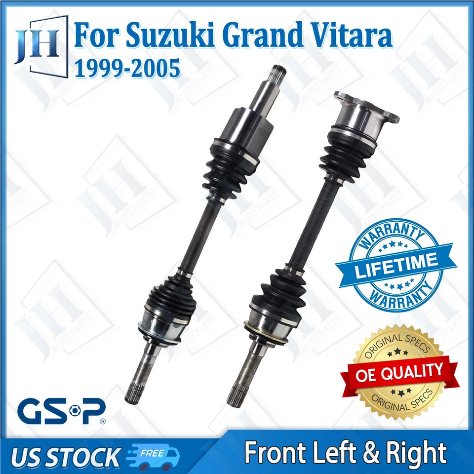 Conjunto de eixo dianteiro OE par CV para 1999-2005 Suzuki Grand Vitara XL-7 4WD RWD - Imagem 1 de 4