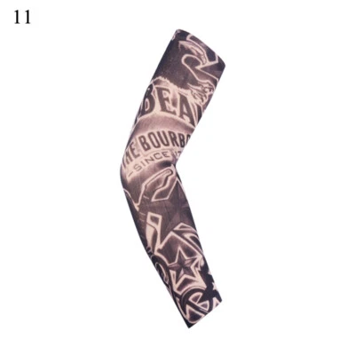 Tattoo Sleeves Mens Women Nylon Temporary Fake Tatoo Full Arm Sleeve Stockings - Image 1 of 4