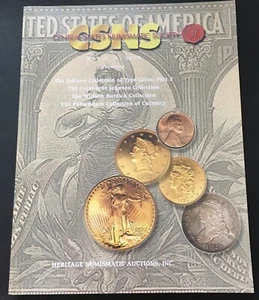 Central States Numismatic Society Heritage Coin Auction Catalog 2000 CSNS - Picture 1 of 6