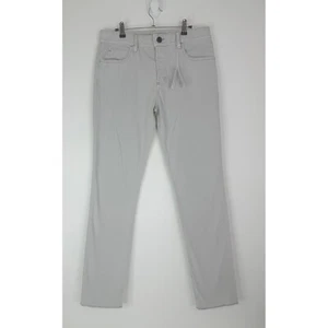 NEW James Perse Twill Pants Men's 32 Gray 5 Pocket Straight Leg Raw Hem - Picture 1 of 8