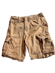 Men's American Rag Cargo Shorts Distressed Brown 100% Cotton Size 34 - Picture 1 of 9