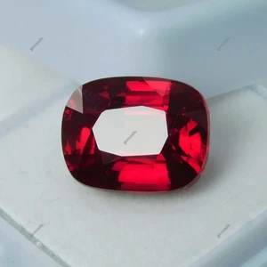 AA+10 Ct Natural CERTIFIED Ruby Loose Gemstone Red Cushion Shape Free Shipping - Picture 1 of 8