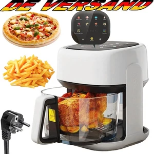 Heißluftfritteuse 5L mit Glas Sichtfenster berührungsempfindlich 1350W Digital - Bild 1 von 11