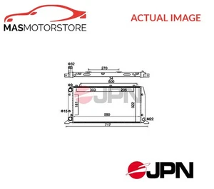 RADIADOR REFRIGERACIÓN MOTOR JPN 60C9052-JPN P NUEVO OE REPUESTO - Imagen 1 de 5