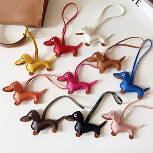 Dachshund PU Keyring With 18cm Strap For Bag - Picture 1 of 34
