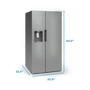 Midea MRS26D5AST 36" Stainless 26.3 Cu. Ft. Side By Side Refrigerator #139934 - Picture 1 of 4