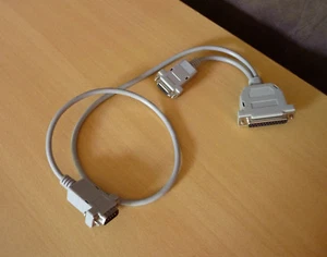 Kabel 9-pin Sub-D male vn/nr 9-pin Sub-D female en 25-pin Sub D female 80 cm - Photo 1/4