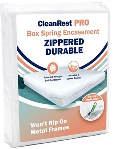 PRO Box Spring Encasement - Ultimate Defense Against Allergens, Dust Mites, a... - Picture 1 of 5
