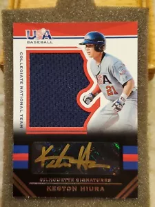 #/73š„KESTON HIURAš„2017 USA Stars & Stripes Black Gold Autograph Game Used RC - Picture 1 of 4