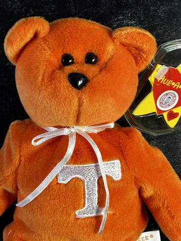 University of Tennessee Plush 6” Bear New With Tags Bean Bag UT  Hug-A-Bye Cover