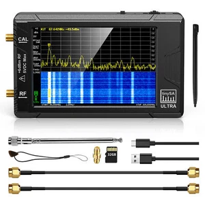 2023 Handheld 4" Tiny Spectrum Analyzer TinySA ULTRA 4" 100kHz-5.3GHz with 32GB - Bild 1 von 10