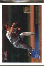 2001 Topps Through the Years Reprints Braves Baseball Card #48 Greg Maddux '96