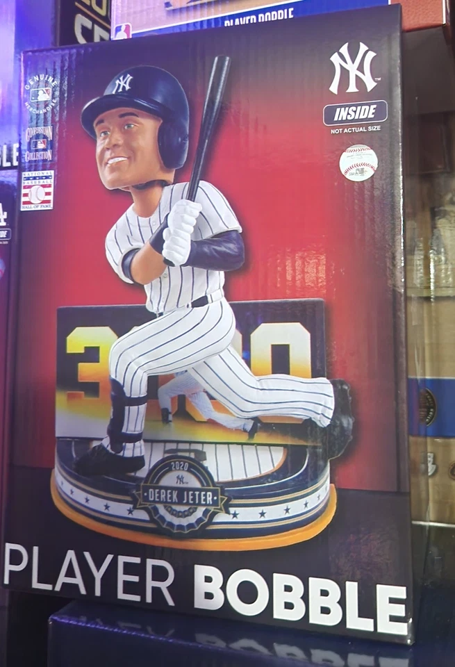 New York Yankees Derek Jeter Legends of Diamond 3,000 Hits Bobblehead #/222 FOCO - Image 1 of 1