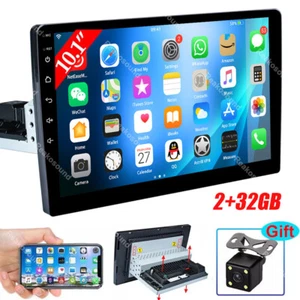 10.1'' Single 1 Din Android 13 Car Radio Stereo GPS Navi BT Carplay Touch Screen - Picture 1 of 16