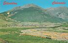 Postcard Wide Aerial View Silverton Colorado Denver Rio Grande Railroad Train