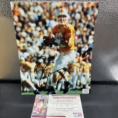 PEYTON MANNING Signed 8x10 TENNESSEE VOLS / COLTS  Photo - PSA /Dna - Image 1 of 2
