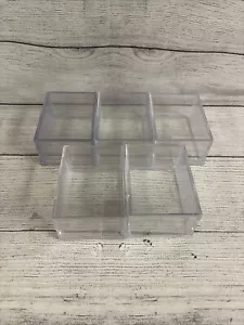 5 Ultra Pro 100 Count Card Storage Plastic Box EUC!! FAST SHIPPING!!!! - Picture 1 of 4