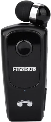 Fineblue F920 Auricolare Bluetooth 4.0 Retrattile Auricolare Clip-On Earbud - Ne - Immagine 1 di 4