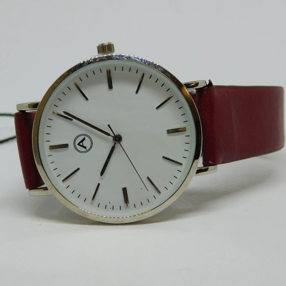 AKRIBOS XXIV AK1033 Cuero Genuino Cuarzo Analógico Reloj Mujer Batería Nueva Foto 1 de 4