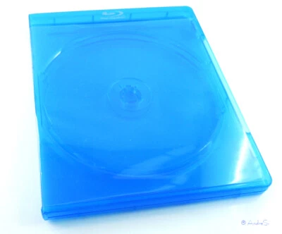 4/8/12/25x DVD Leerhülle Schwarz,Transp. o.Blau Bluray Doppelhülle Blau+Kl.Folie - Bild 1 von 4