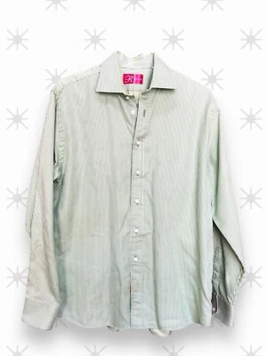 Rufus Brand 100% Cotton Men’s Dress Shirt Size Large. Made In USA - Image 1 of 4