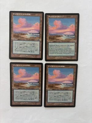 MTG 4X MERCADIAN MASQUES SAPRAZZAN SKERRY JAPANESE + ENGLISH MAGIC THE GATHERING - Image 1 of 4