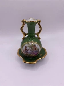 Vintage Limoges Porcelain Vase with Plate - Picture 1 of 8