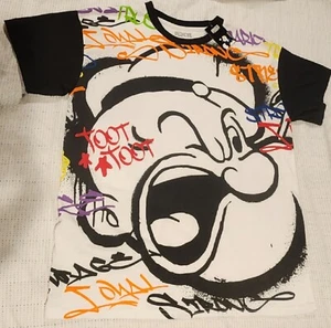 CAMISETA HOMBRE MANGA CORTA POPEYE BRISCO TOOT GRAFFITI NUEVA CON ETIQUETAS, TALLA GRANDE - Imagen 1 de 7