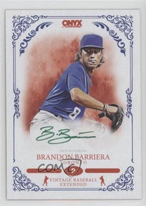 2022 Onyx Vintage Extended Auto Green Ink /50 Brandon Barriera #VABB Auto