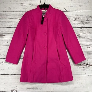 Allegra K Mid-thigh Stand Collar Single Breasted Long Coat Small - Picture 1 of 6