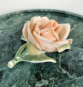 Antique Karl Enc Volkstedt Porcelain Figurine Flowers Rose Germany - Imagen 1 de 6