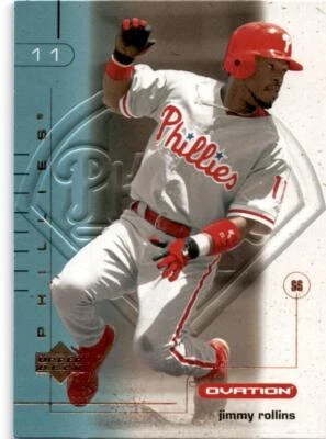 2002 Upper Deck Ovation #55 Jimmy Rollins Free S&H!! - Image 1 of 2