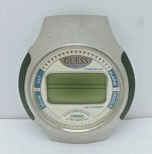 Guess Athletic Quartz Alarm Chrono Digital Vintage Men’s Watch For Parts - Picture 1 of 5