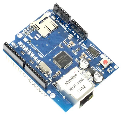 Ethernet Shield + MicroSD-Karten Slot, W5100 Controller für Arduino Uno/Mega R3 - Bild 1 von 4