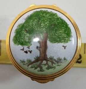 Eximious Box Excellent Distinguished Emaille kleines Schmuckstück Eiche - Bild 1 von 9