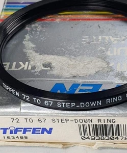 TiFFEN 72-67mm Step-Down Lens Filter Converter Adapter Ring 72mm-67mm E72-E67 OS - Picture 1 of 6