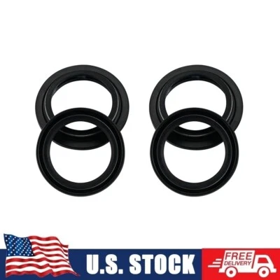 Front Fork Oil Dust Seals Kit For Yamaha YZ250 YZ400 1977-1979 IT250 1981-1982 - Image 1 of 4