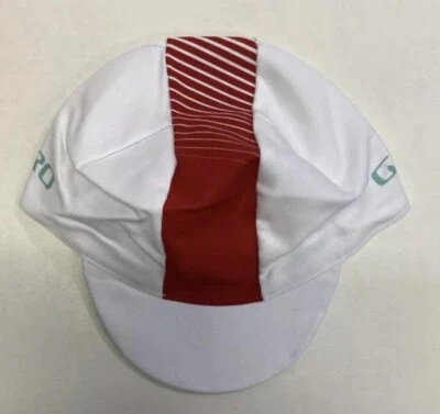 GIRO Classic Cotton Cap Elastic Rear Panel Bike Cap, White Turquoise - Image 1 of 3