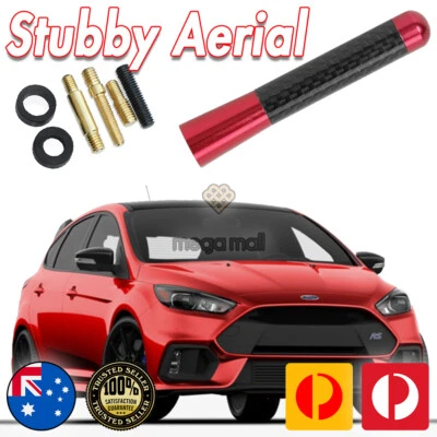 RED ANTENNA / AERIAL STUBBY BEE STING For Ford LW & LW MK2 LZ Focus ST XR5 7CM - image 1 of 4