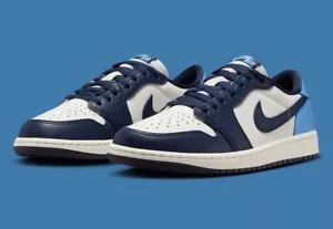 Nike Air Jordan 1 Low OG Shoes Obsidian Blue Sail CZ0790-400 Men's GS PS TD NEW - Picture 1 of 8