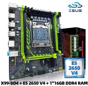 Kit de juego de placa base X99-8D4 con CPU Intel LGA2011-3 Xeon E5 2630 V4 DDR4 16 GB - Imagen 1 de 1
