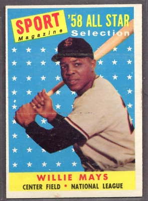 1958 Topps Set-Break #486 Willie Mays como como nuevo *Jaysace* Foto 1 de 2
