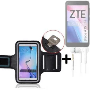 Do ZTE Blade A35 Lite neoprenowa bransoletka + słuchawki sportowe jogging etui do biegania - Zdjęcie 1 z 3