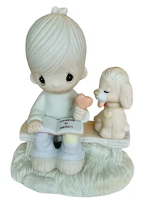 Precious Moments 1979 Figur Junge "Loving Is Sharing" #E31 10/B - Bild 1 von 6
